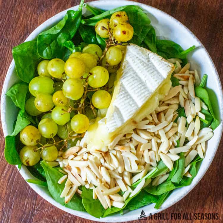 Grilled Grapes & Brie Salad