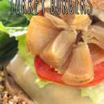 pinterest image for smoked turkey burgers