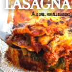 pinterest image for smoked lasagna