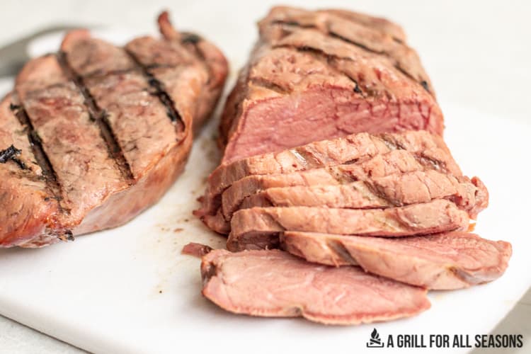 sliced smoked sirloin steak
