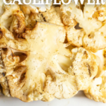 pinterest image for smoked cauliflower