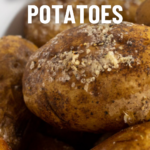 pinterest image for traeger baked potatoes