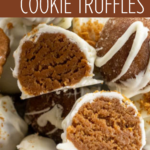 pinterest image for biscoff truffles
