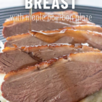 pinterest image for smoked duck breast