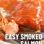 pinterest image for traeger smoked salmon