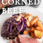 pinterest image for smoked corned beef