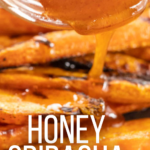pinterest image for honey sriracha sauce