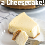 pinterest image for smoked cheesecake