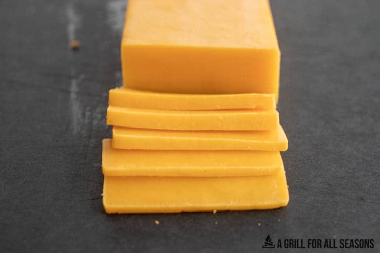 slices of smoked cheddar