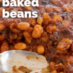 pinterest image for smoked baked beans