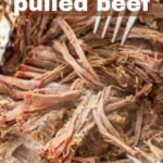 pinterest image for smoked pulled beef