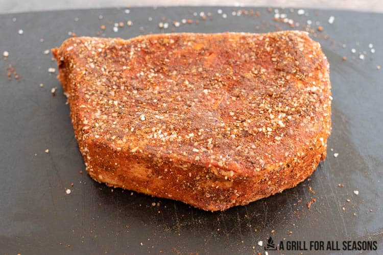 ribeye steak with dry rub