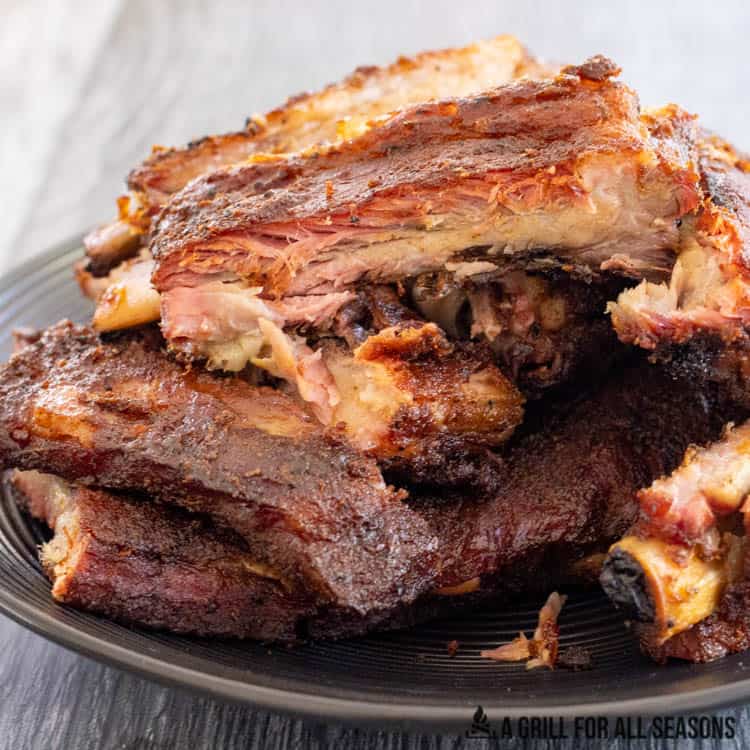 plate of traeger ribs