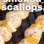 pinterest image for smoked scallops