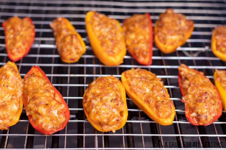 smoked stuffed peppers on traeger grill