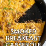 pinterest image for smoked breakfast casserole