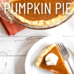pinterest image for smoked pumpkin pie
