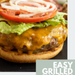 pinterest image for wagyu beef burger