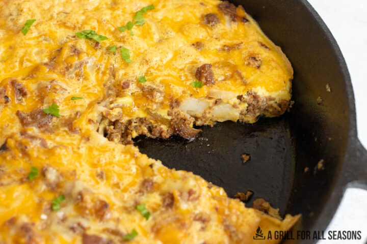 smoked breakfast casserole with sausage