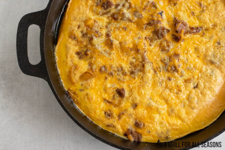 pan with smoked breakfast casserole