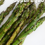 pinterest image for smoked asparagus