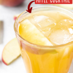 pinterest image for caramel vodka apple cider cocktail