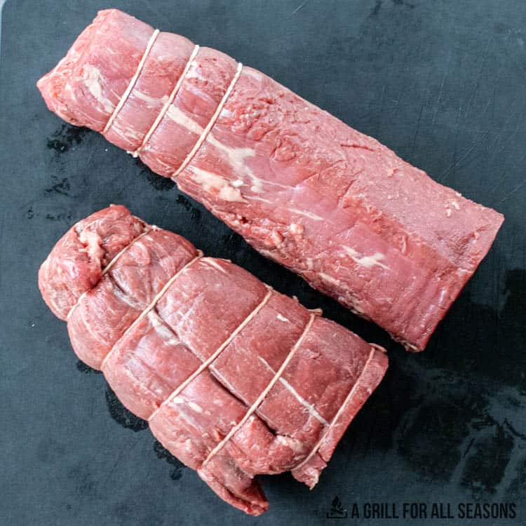 meat cut in half