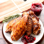 pinterest image for smoked turkey wings