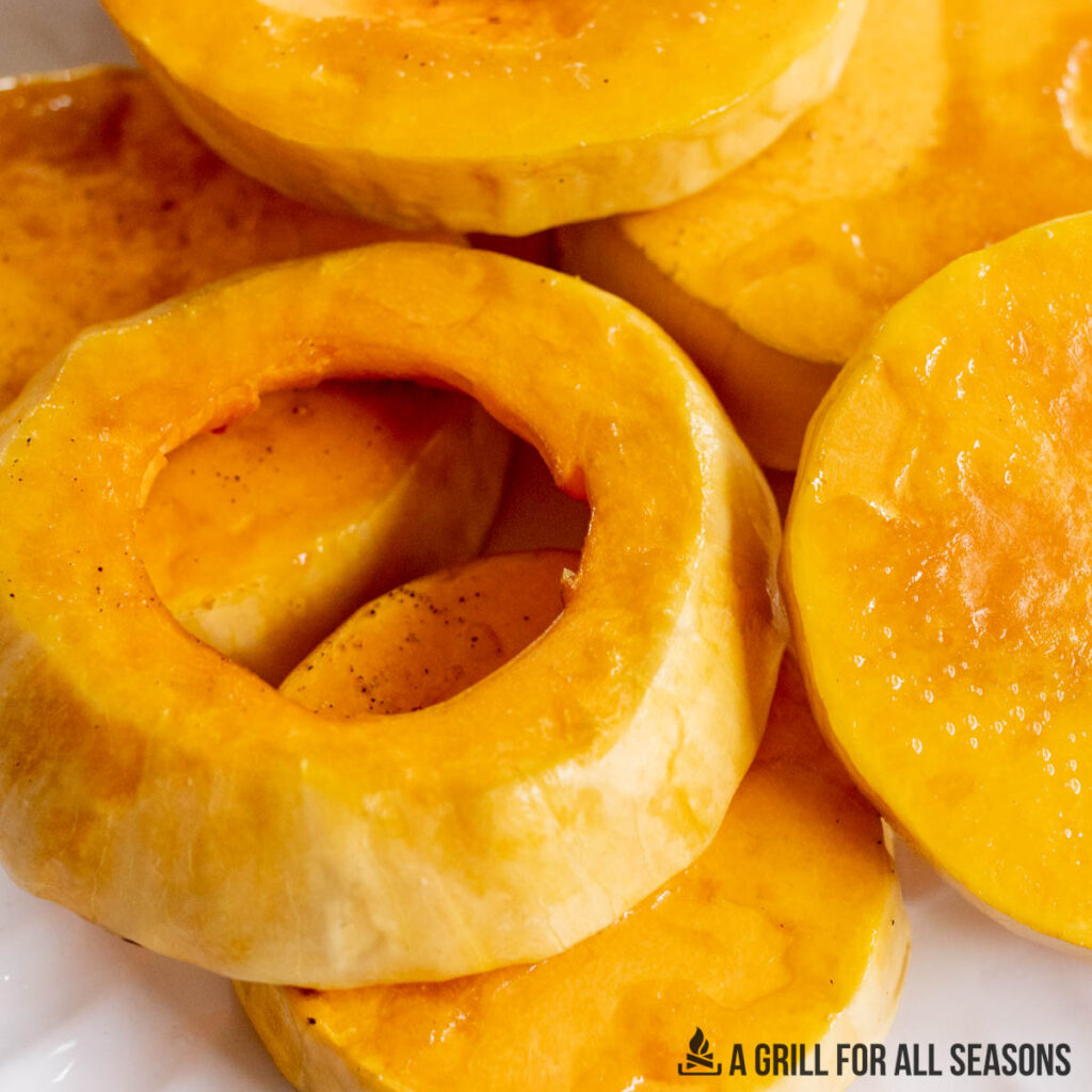 rings of smoked butternut squash