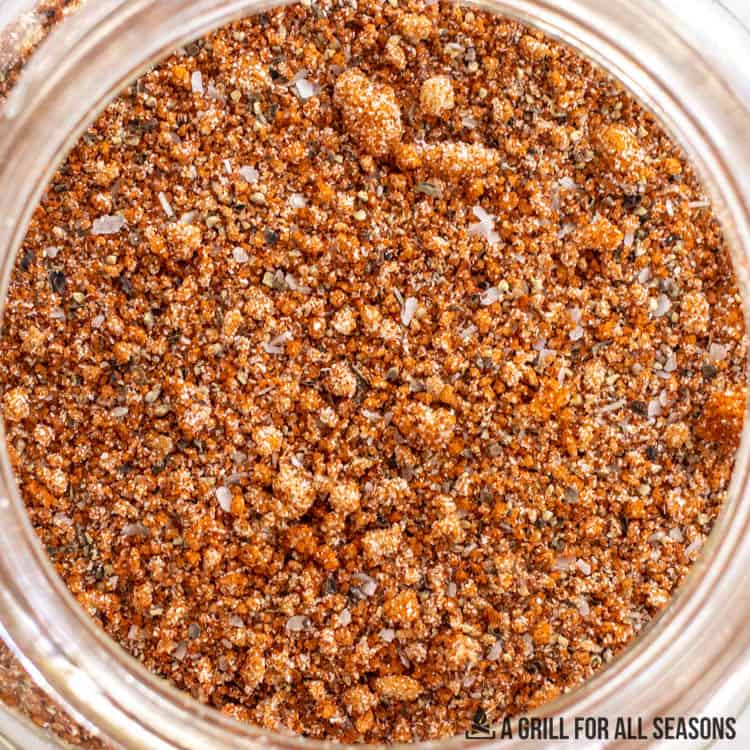 close up of spices in jar