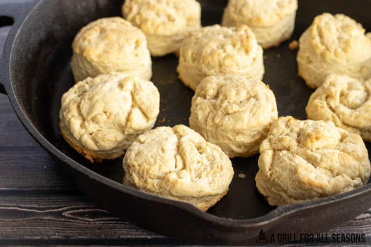 biscuits in skillet