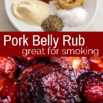 pinterest image for Pork Belly Rub for Smoking