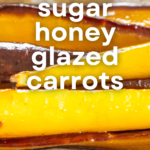 pinterest image for brown sugar honey glazed carrots (1)