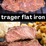 pinterest image for traeger flat iron steak (1)