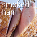 pinterest image for traeger smoked ham (1)