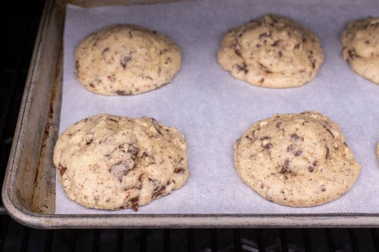 cookies par-baked on traeger