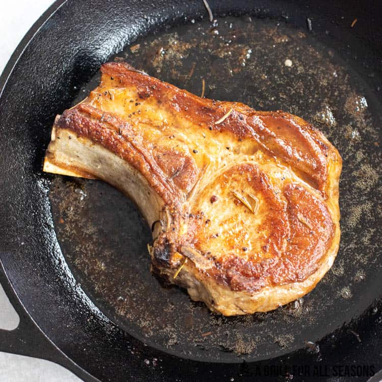 berkshire pork chops recipe in pan