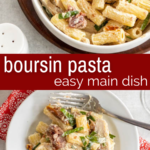 pinterest image for boursin pasta