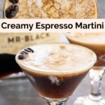 pinterest image for creamy espresso martini