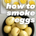 pinterest image for smoked eggs
