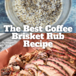 pinterest image for coffee brisket rub recipe