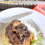 pinterest image for smoked oxtail