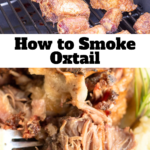 pinterest image for smoked oxtail