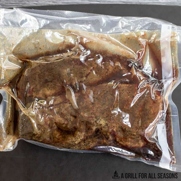 sous vide chuck roast in sealed bag
