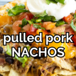 pinterest image for pulled pork nachos