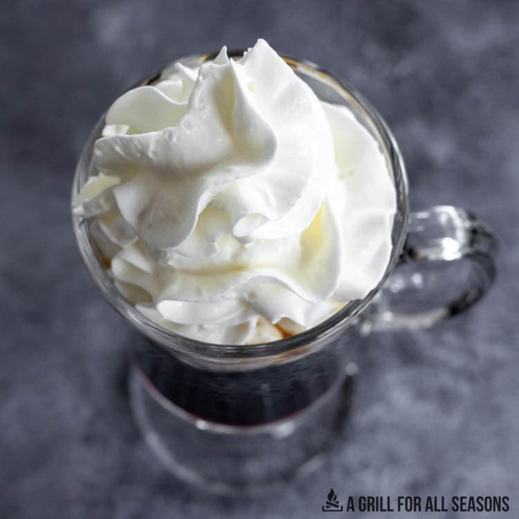 coffee nudge with whipped cream