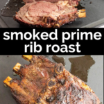 pinterest image for smoked prime rib