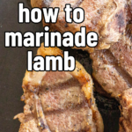 pinterest image for lamb marinade recipe