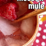 pinterest image for raspberry moscow mule recipe