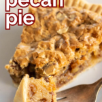 pinterest image for smoked pecan pie
